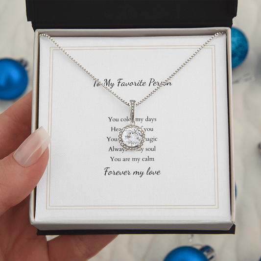 Eternal Hope Necklace with Personalized Message Card – A Timeless Gift for Her