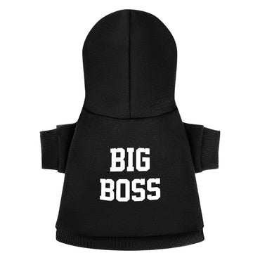 Funny Dog Hoodie – “BIG BOSS” – Cozy Pet Sweater – Gift for Pet Parents