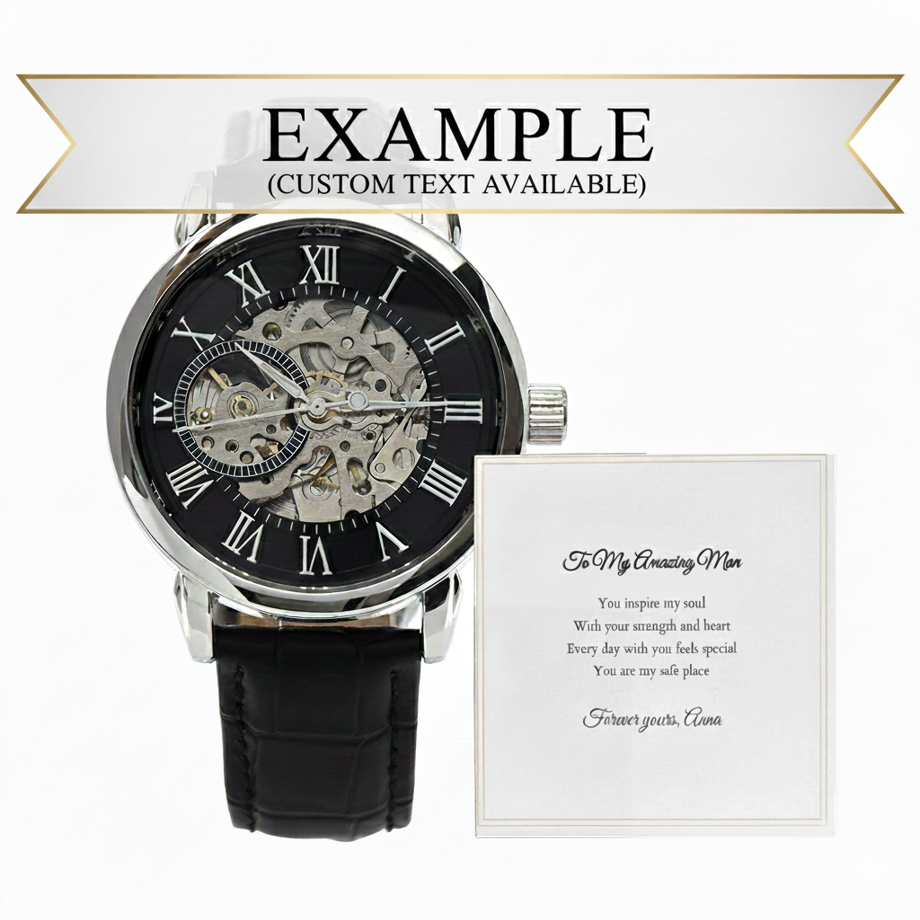 Openwork Watch — with Personalized Message Card