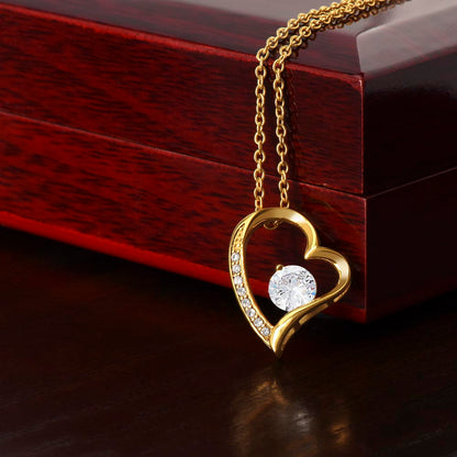 Forever Love Sparkling Heart Necklace – Timeless Gift of Devotion