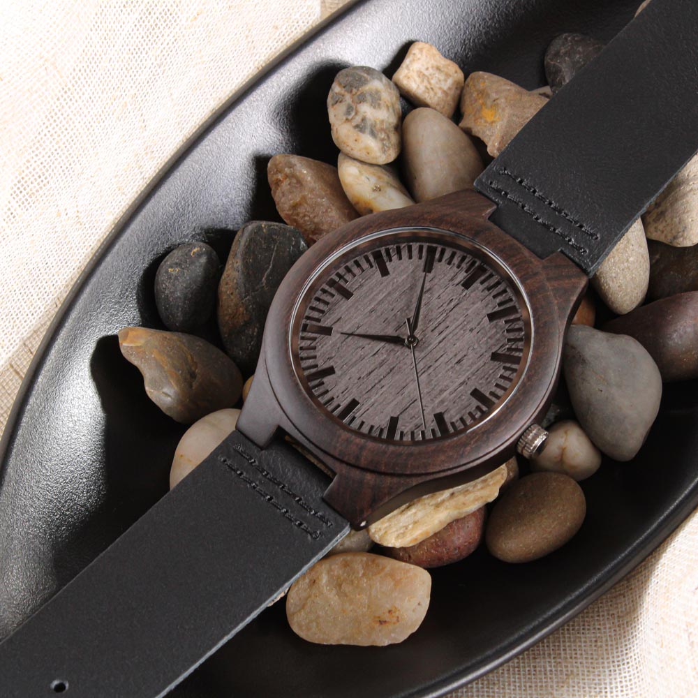 Non-Message Card Wood Watch with Engraving