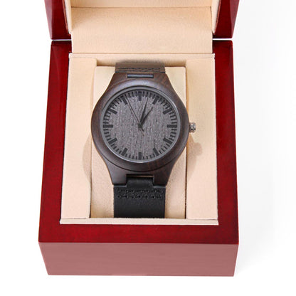 Non-Message Card Wood Watch with Engraving
