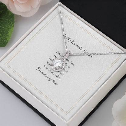 Eternal Hope Necklace with Personalized Message Card – A Timeless Gift for Her