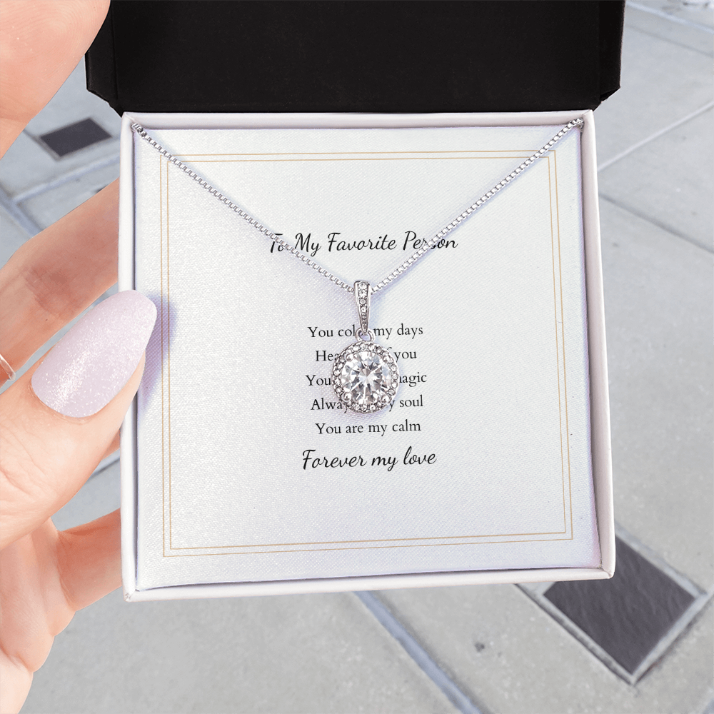 Eternal Hope Necklace with Personalized Message Card – A Timeless Gift for Her