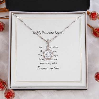 Eternal Hope Necklace with Personalized Message Card – A Timeless Gift for Her