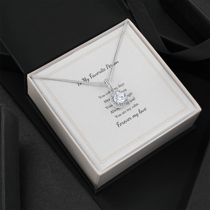 Eternal Hope Necklace with Personalized Message Card – A Timeless Gift for Her