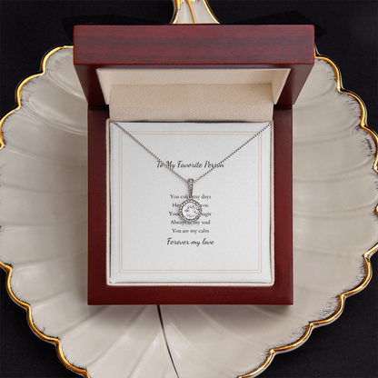 Eternal Hope Necklace with Personalized Message Card – A Timeless Gift for Her