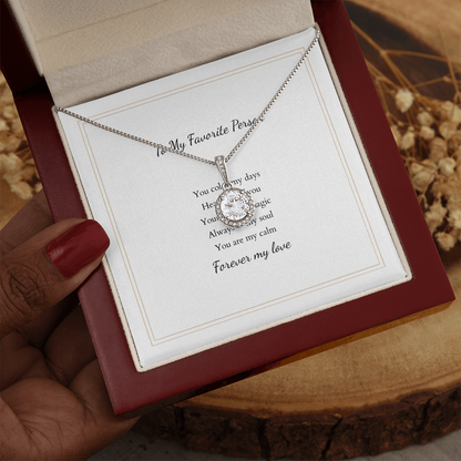 Eternal Hope Necklace with Personalized Message Card – A Timeless Gift for Her