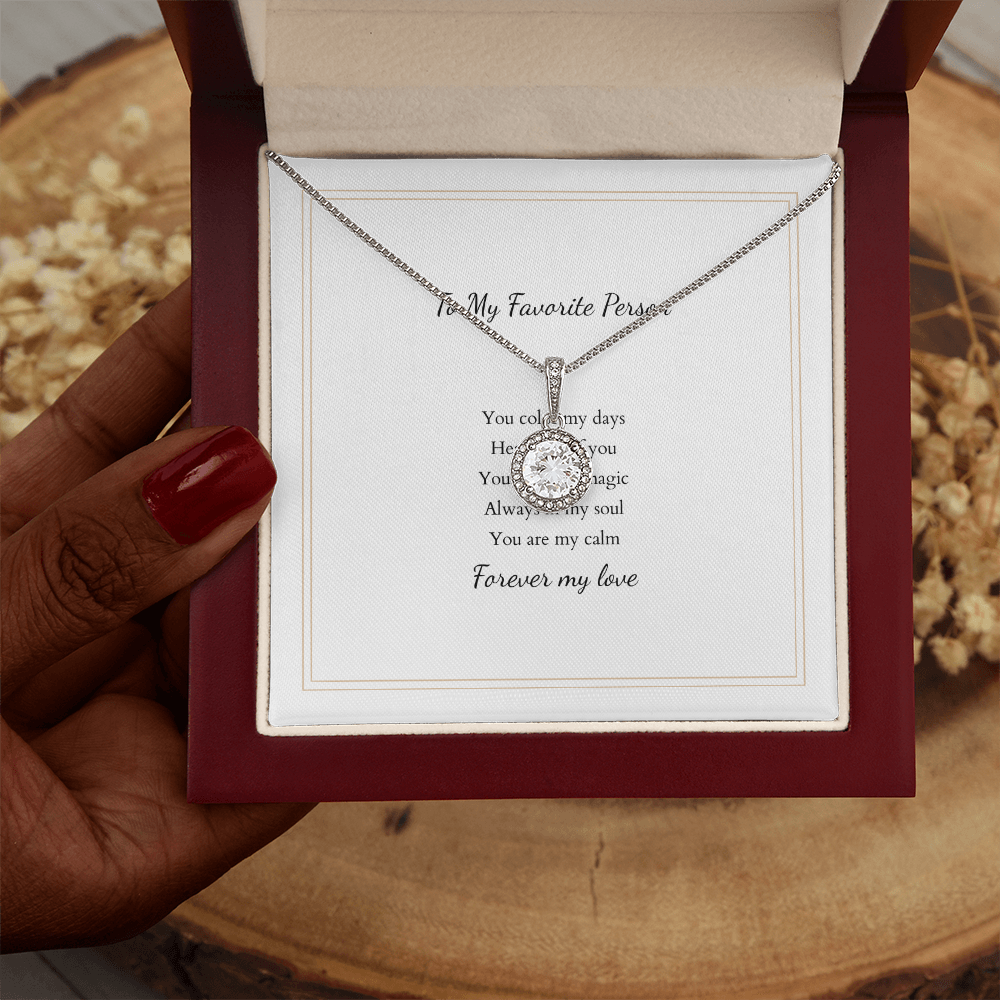 Eternal Hope Necklace with Personalized Message Card – A Timeless Gift for Her