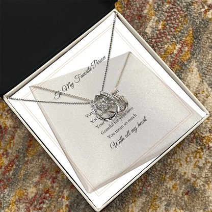 Lucky In Love Necklace – With Custom Message Card