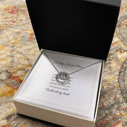 Lucky In Love Necklace – With Custom Message Card
