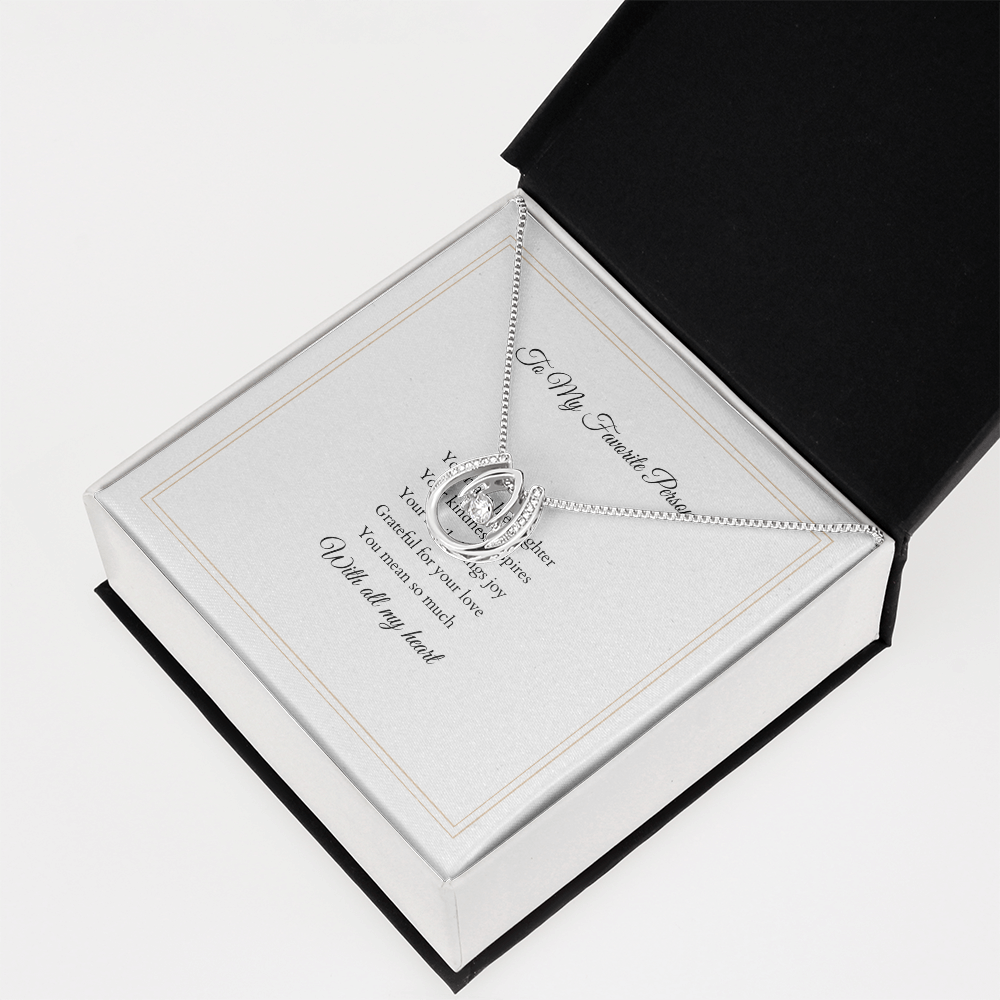 Lucky In Love Necklace – With Custom Message Card