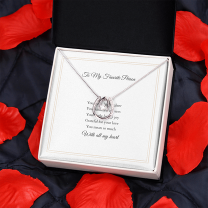 Lucky In Love Necklace – With Custom Message Card
