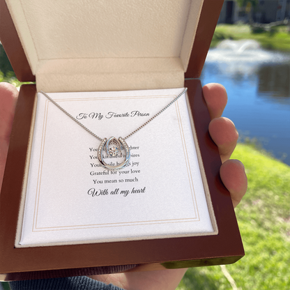 Lucky In Love Necklace – With Custom Message Card