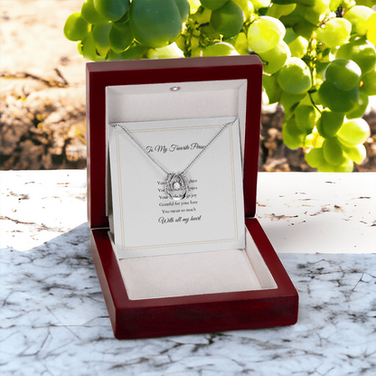 Lucky In Love Necklace – With Custom Message Card