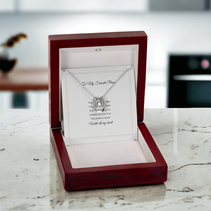 Lucky In Love Necklace – With Custom Message Card