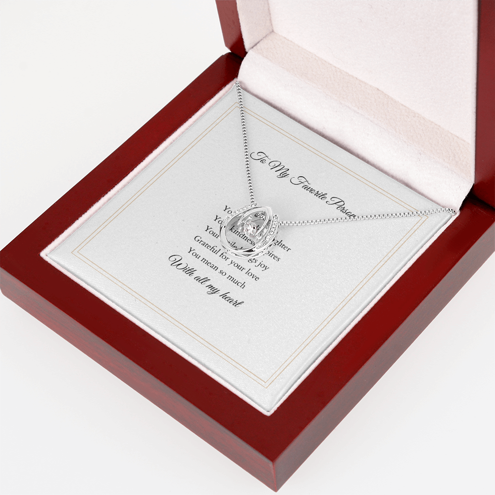 Lucky In Love Necklace – With Custom Message Card
