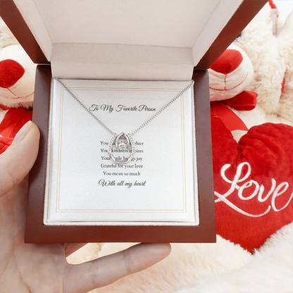 Lucky In Love Necklace – With Custom Message Card