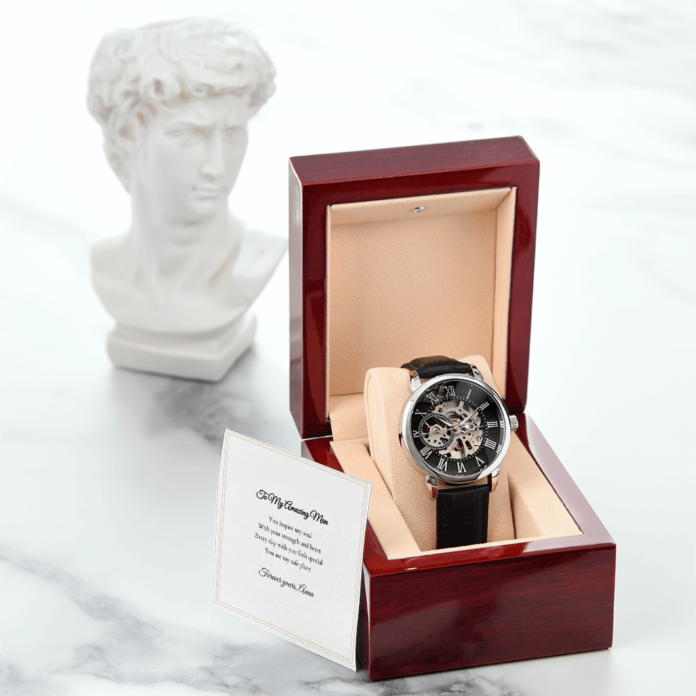 Openwork Watch — with Personalized Message Card