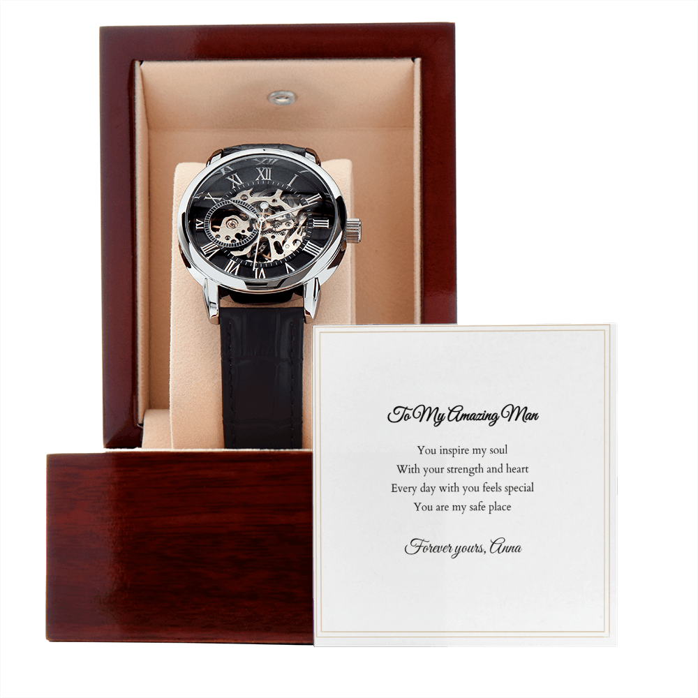 Openwork Watch — with Personalized Message Card