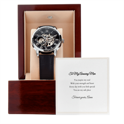 Openwork Watch — with Personalized Message Card