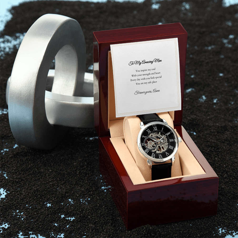 Openwork Watch — with Personalized Message Card