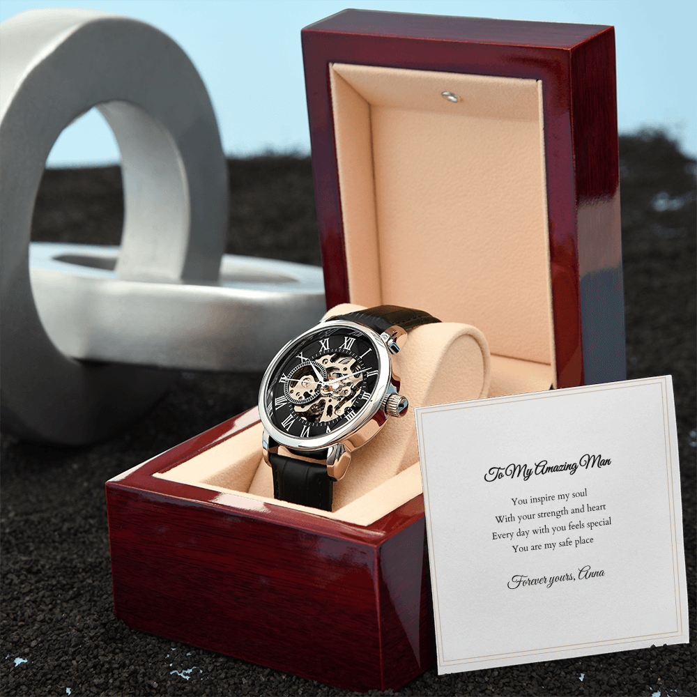 Openwork Watch — with Personalized Message Card