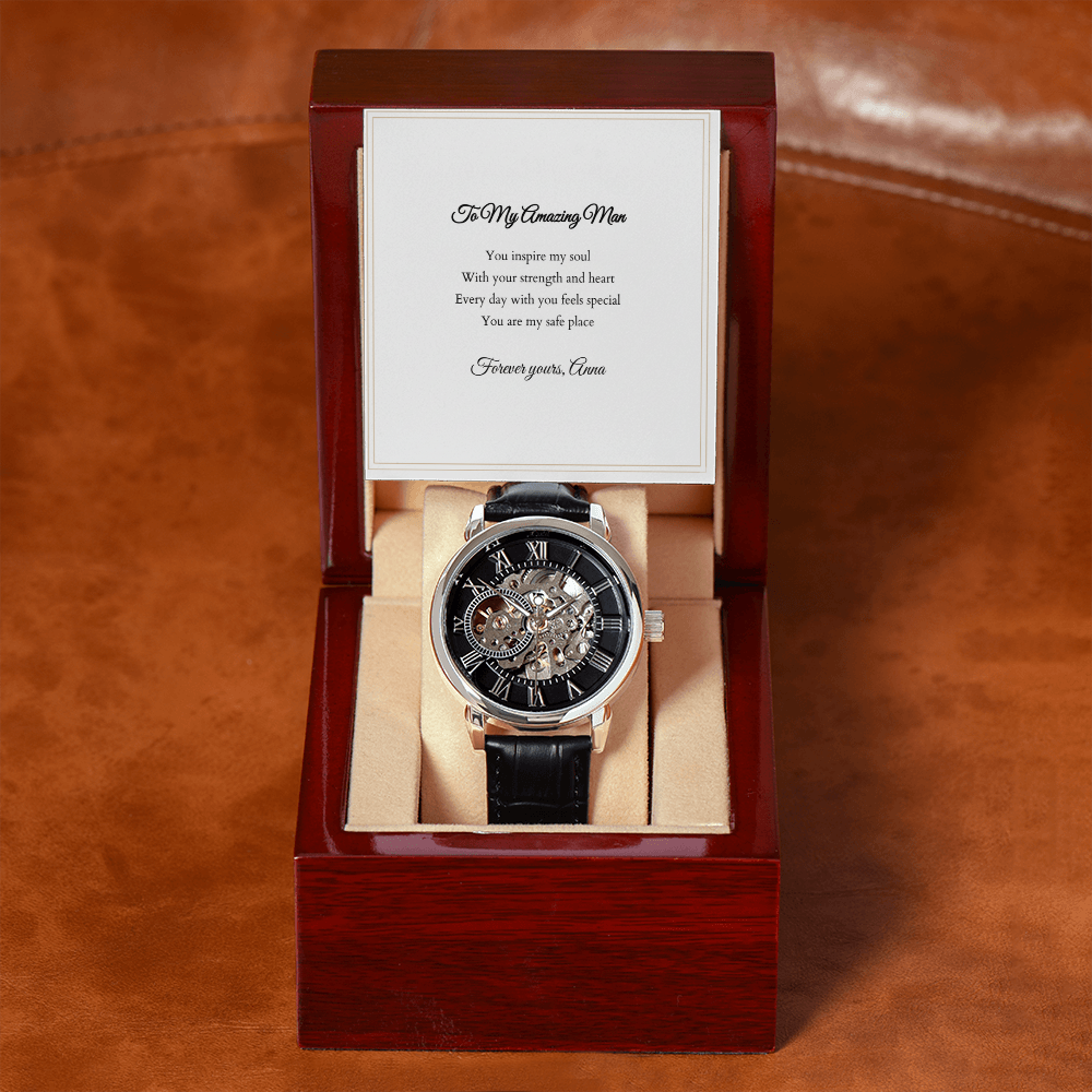 Openwork Watch — with Personalized Message Card