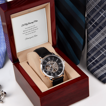 Openwork Watch — with Personalized Message Card