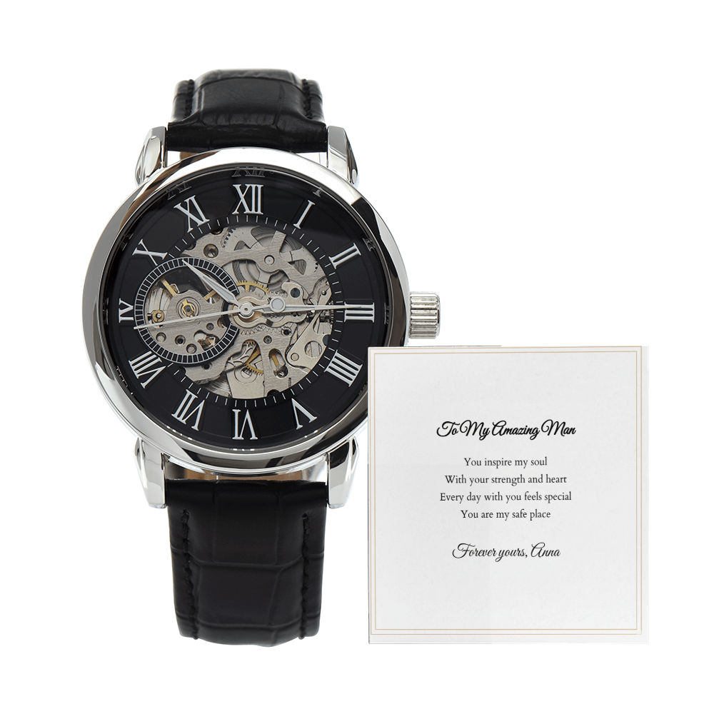 Openwork Watch — with Personalized Message Card