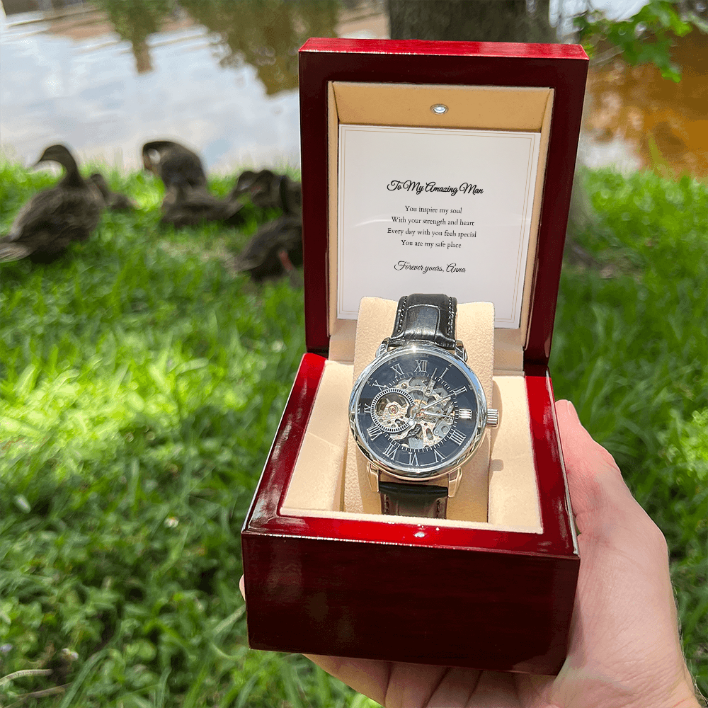 Openwork Watch — with Personalized Message Card