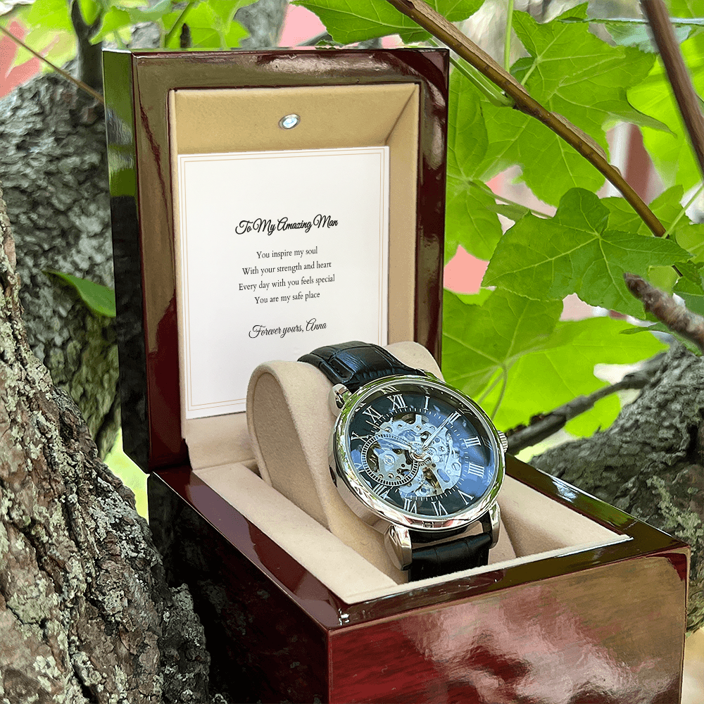 Openwork Watch — with Personalized Message Card