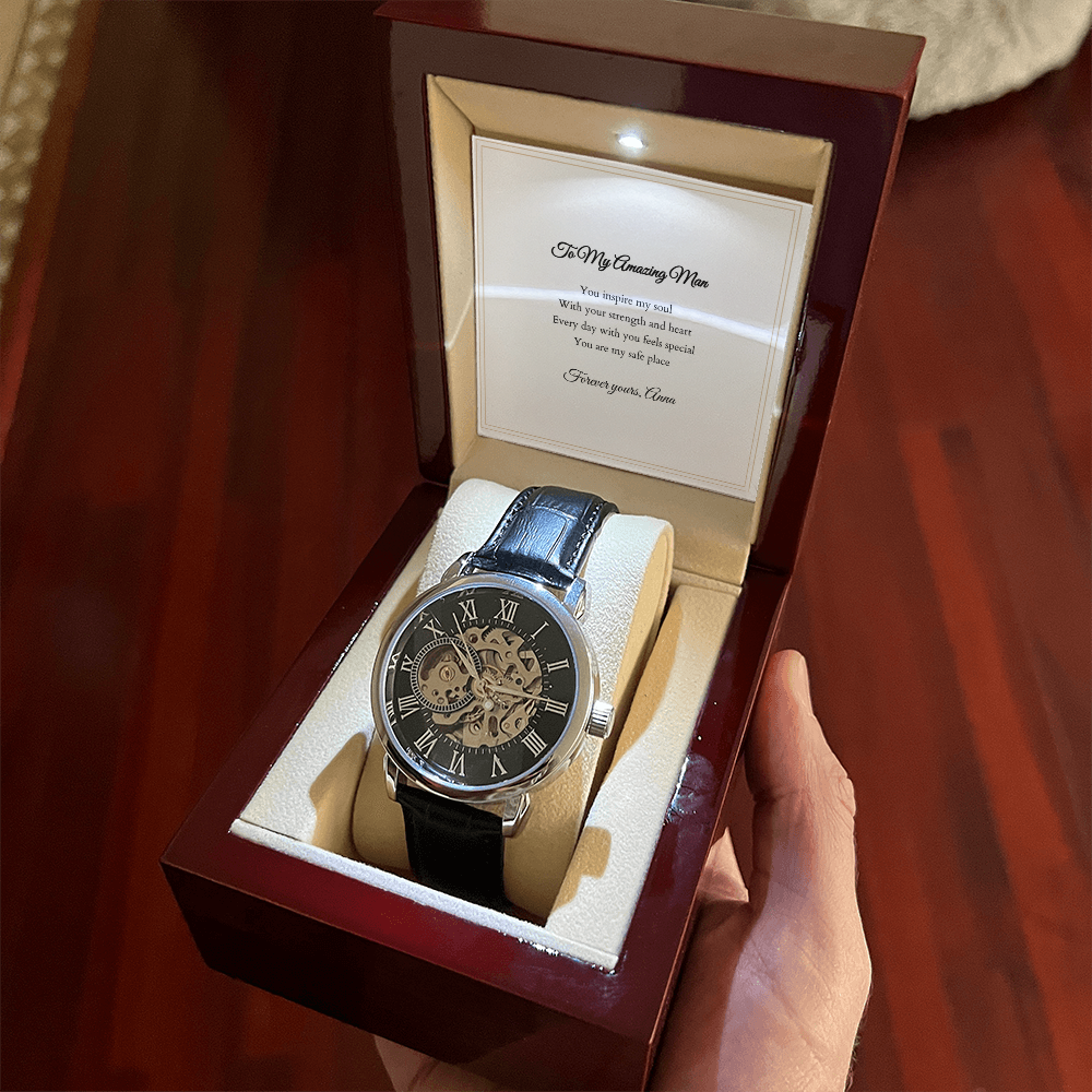 Openwork Watch — with Personalized Message Card