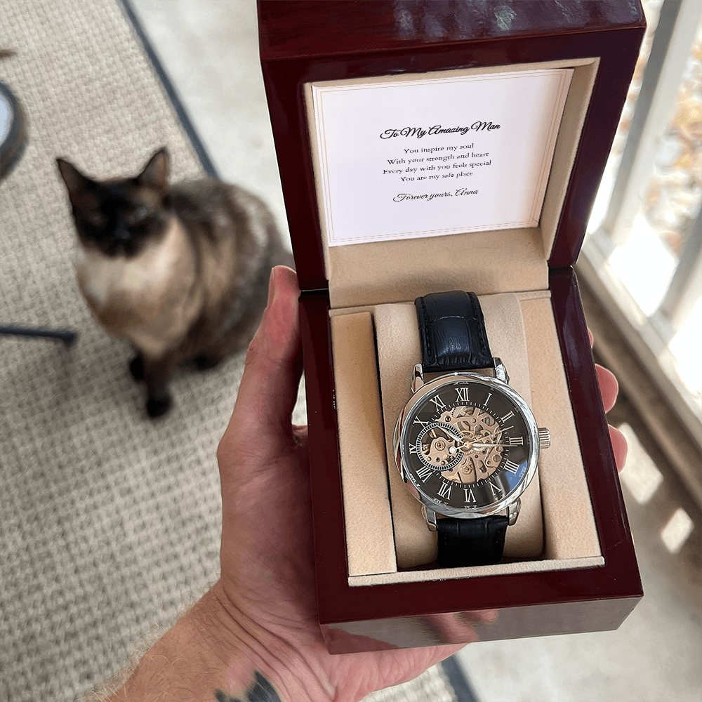 Openwork Watch — with Personalized Message Card
