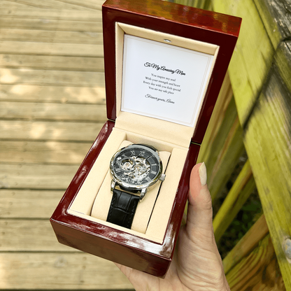 Openwork Watch — with Personalized Message Card
