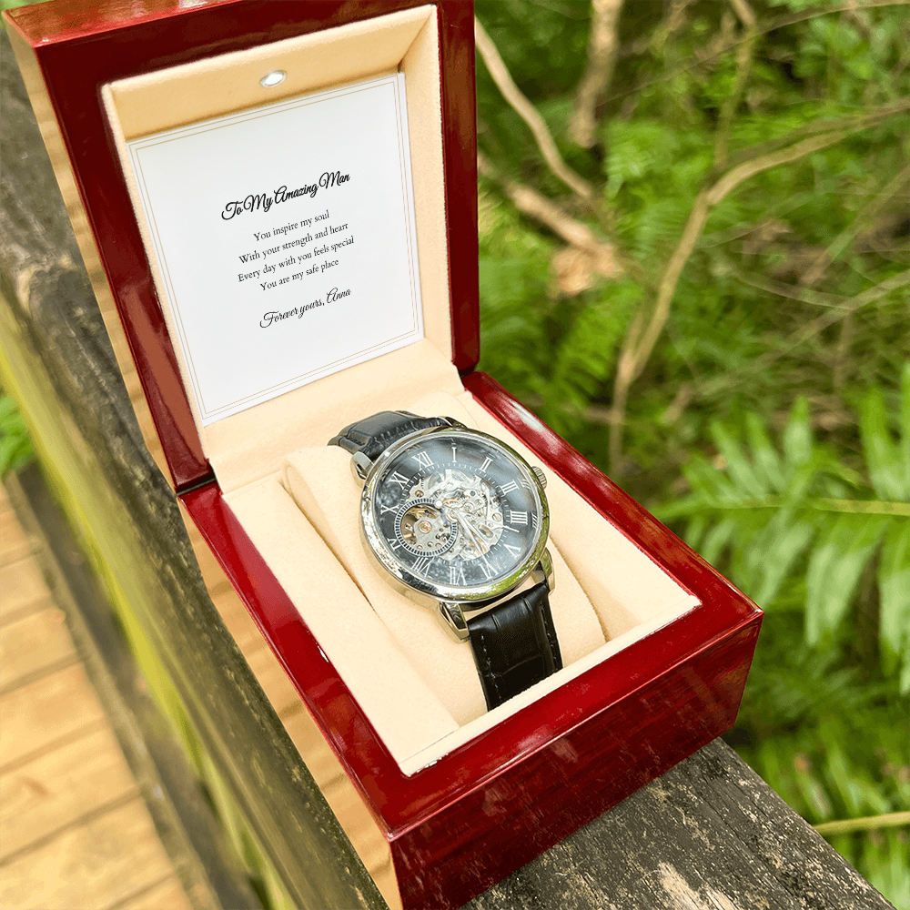 Openwork Watch — with Personalized Message Card