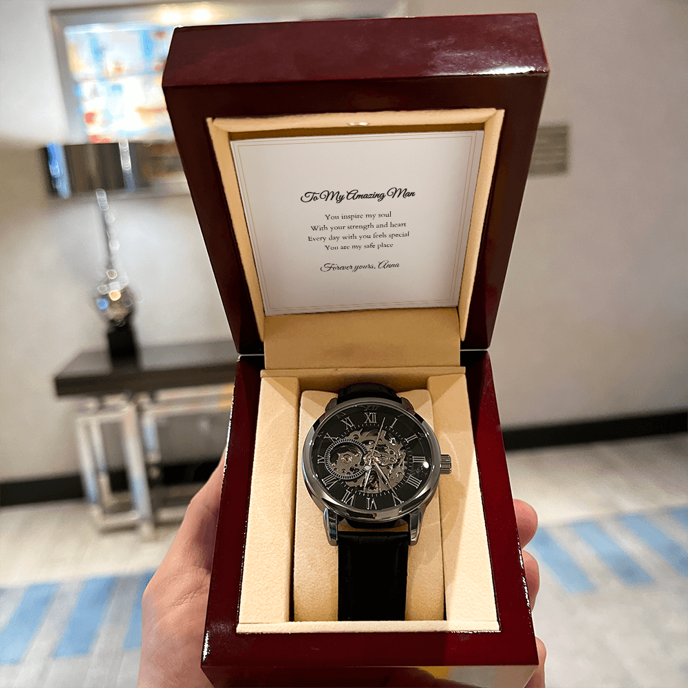 Openwork Watch — with Personalized Message Card