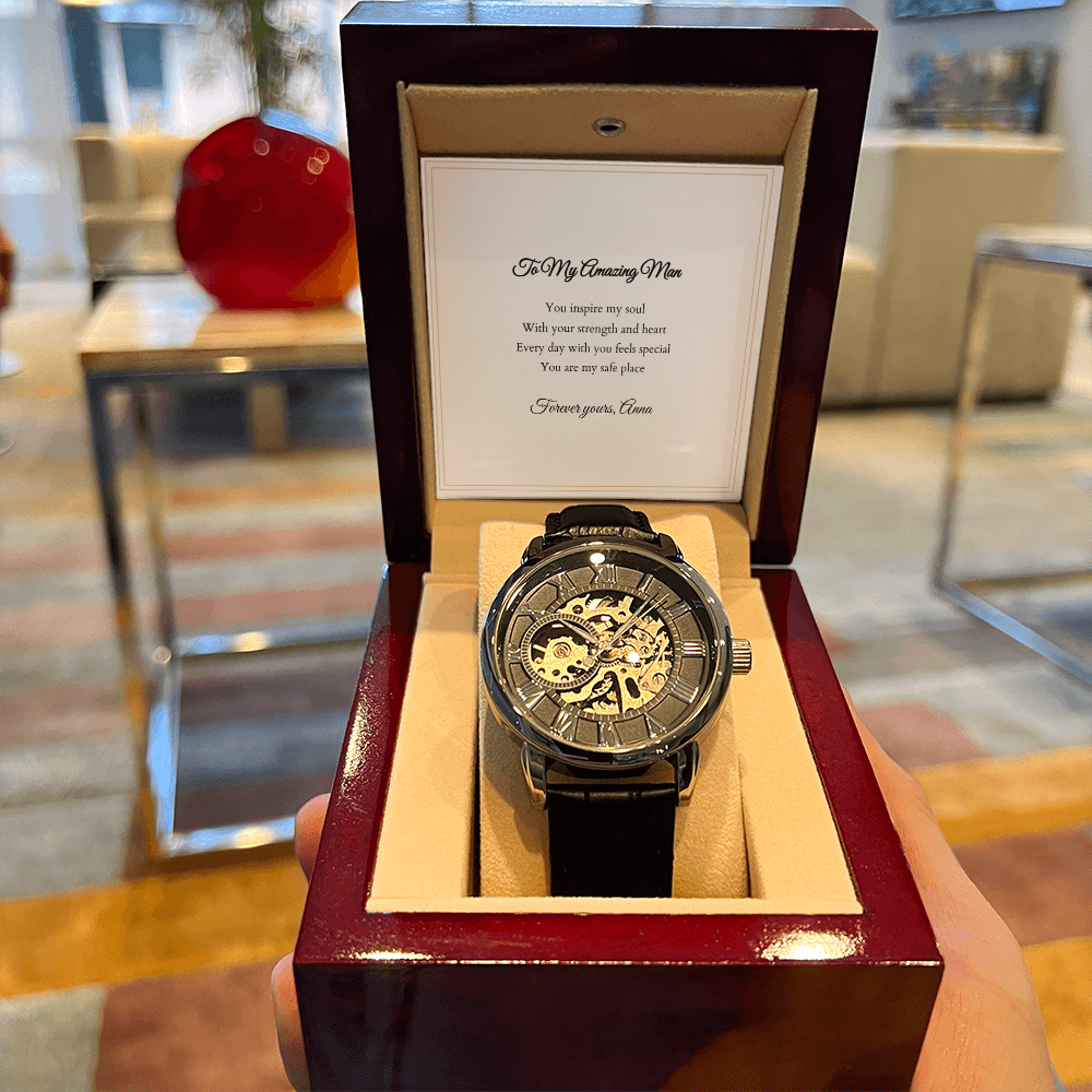 Openwork Watch — with Personalized Message Card