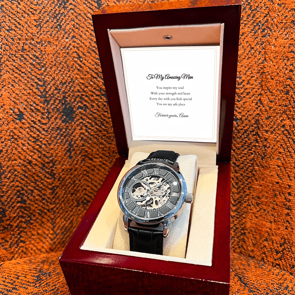 Openwork Watch — with Personalized Message Card
