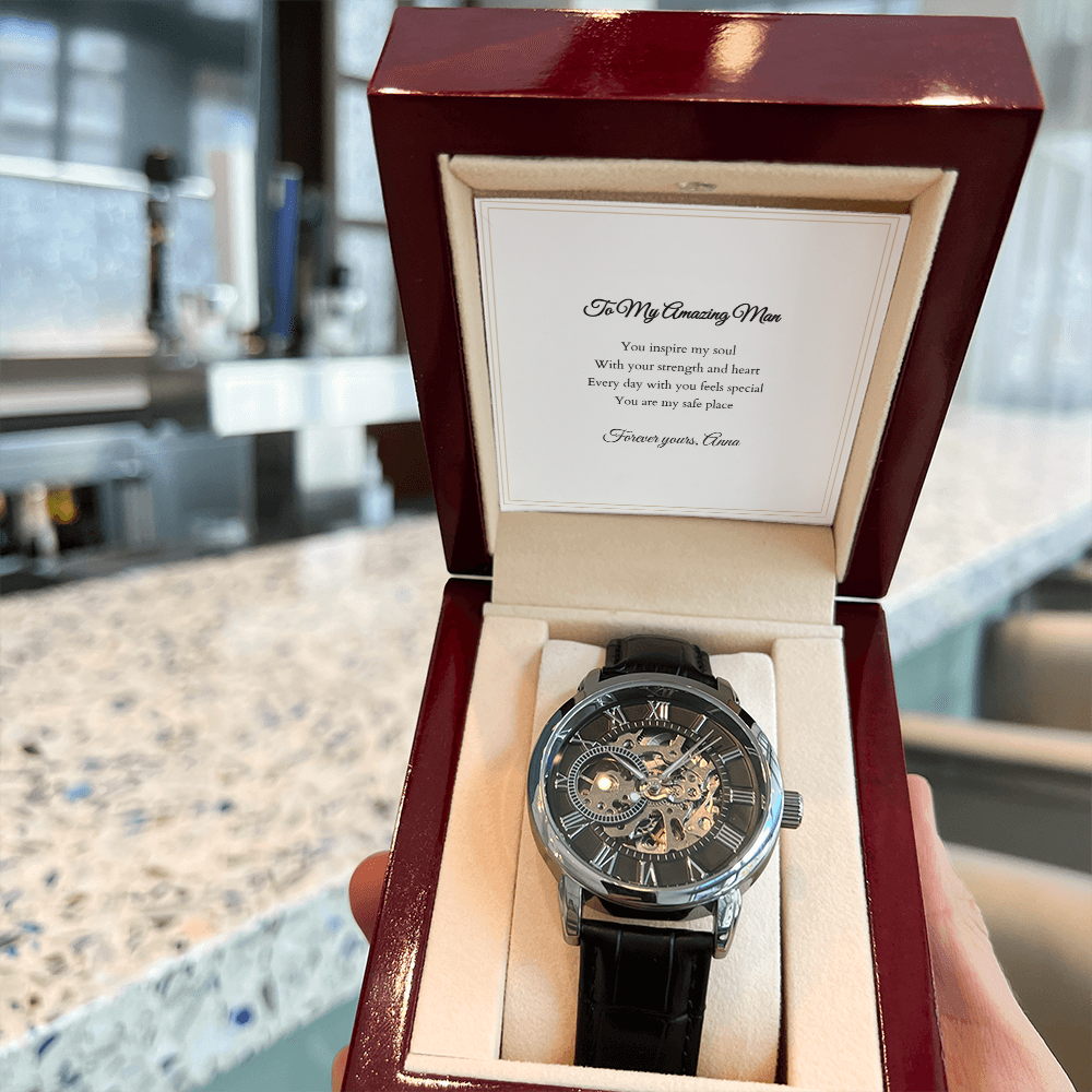 Openwork Watch — with Personalized Message Card