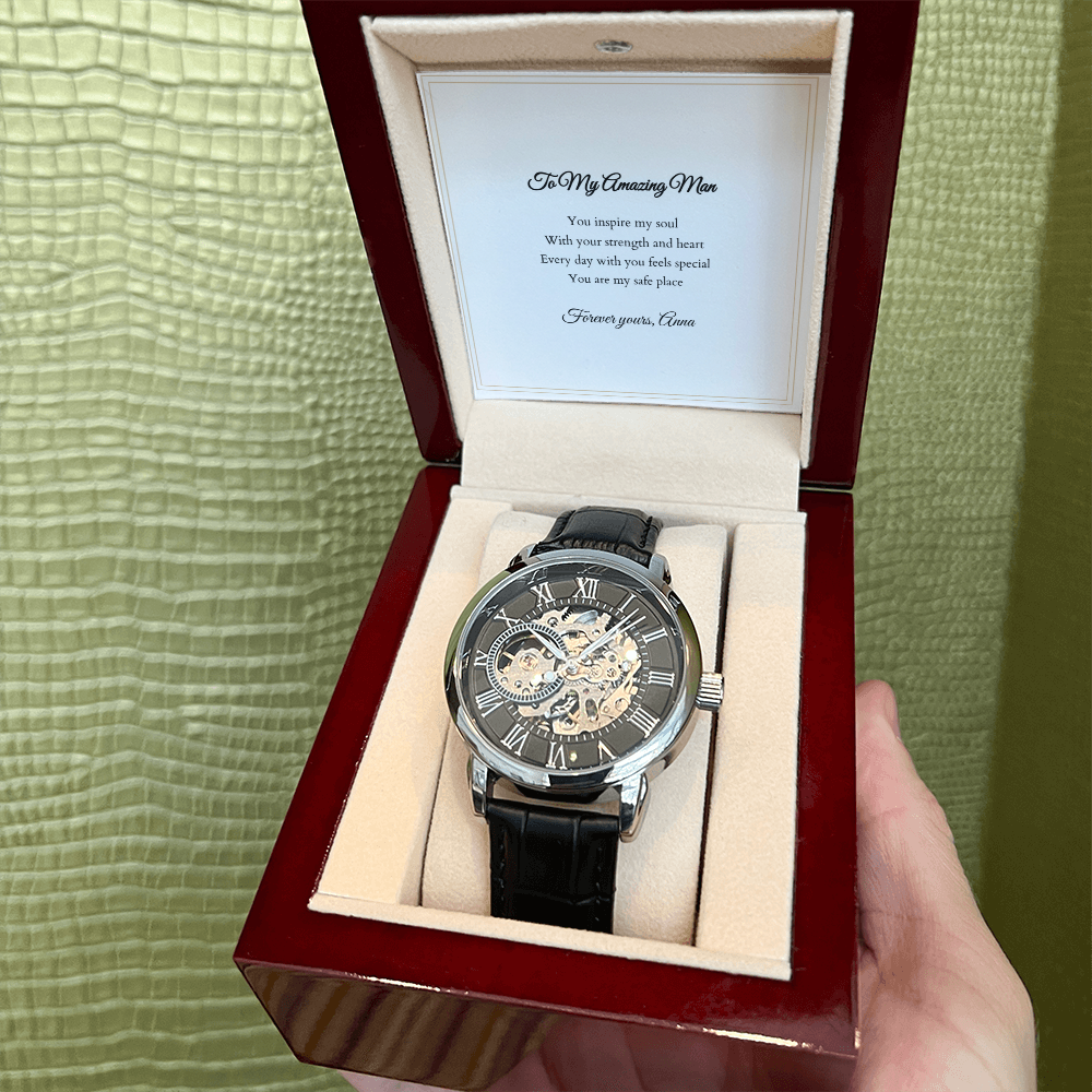 Openwork Watch — with Personalized Message Card