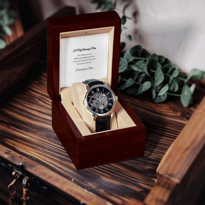 Openwork Watch — with Personalized Message Card