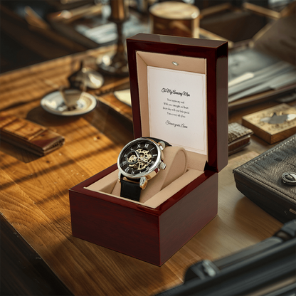 Openwork Watch — with Personalized Message Card