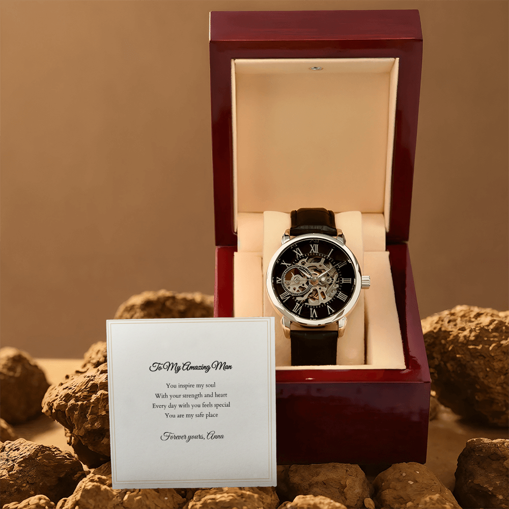 Openwork Watch — with Personalized Message Card