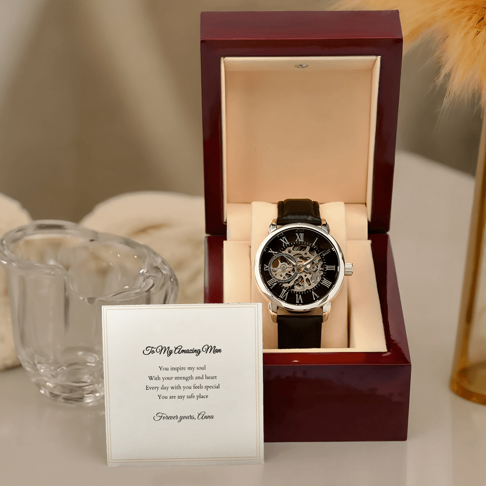 Openwork Watch — with Personalized Message Card