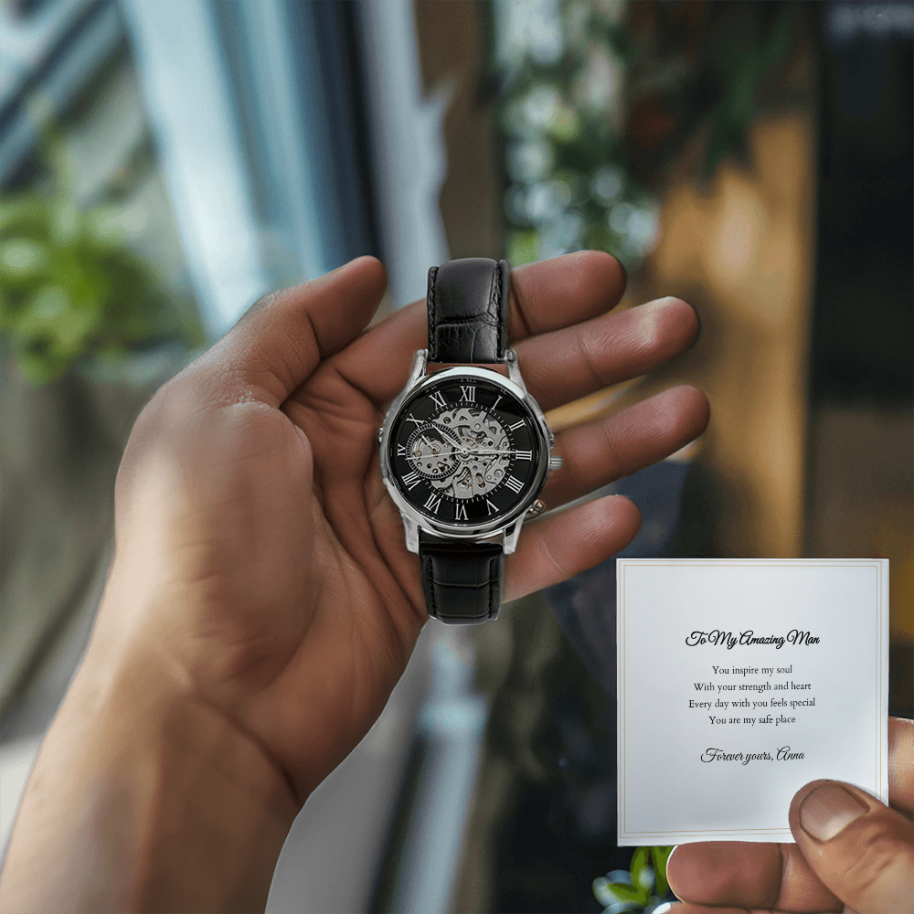 Openwork Watch — with Personalized Message Card