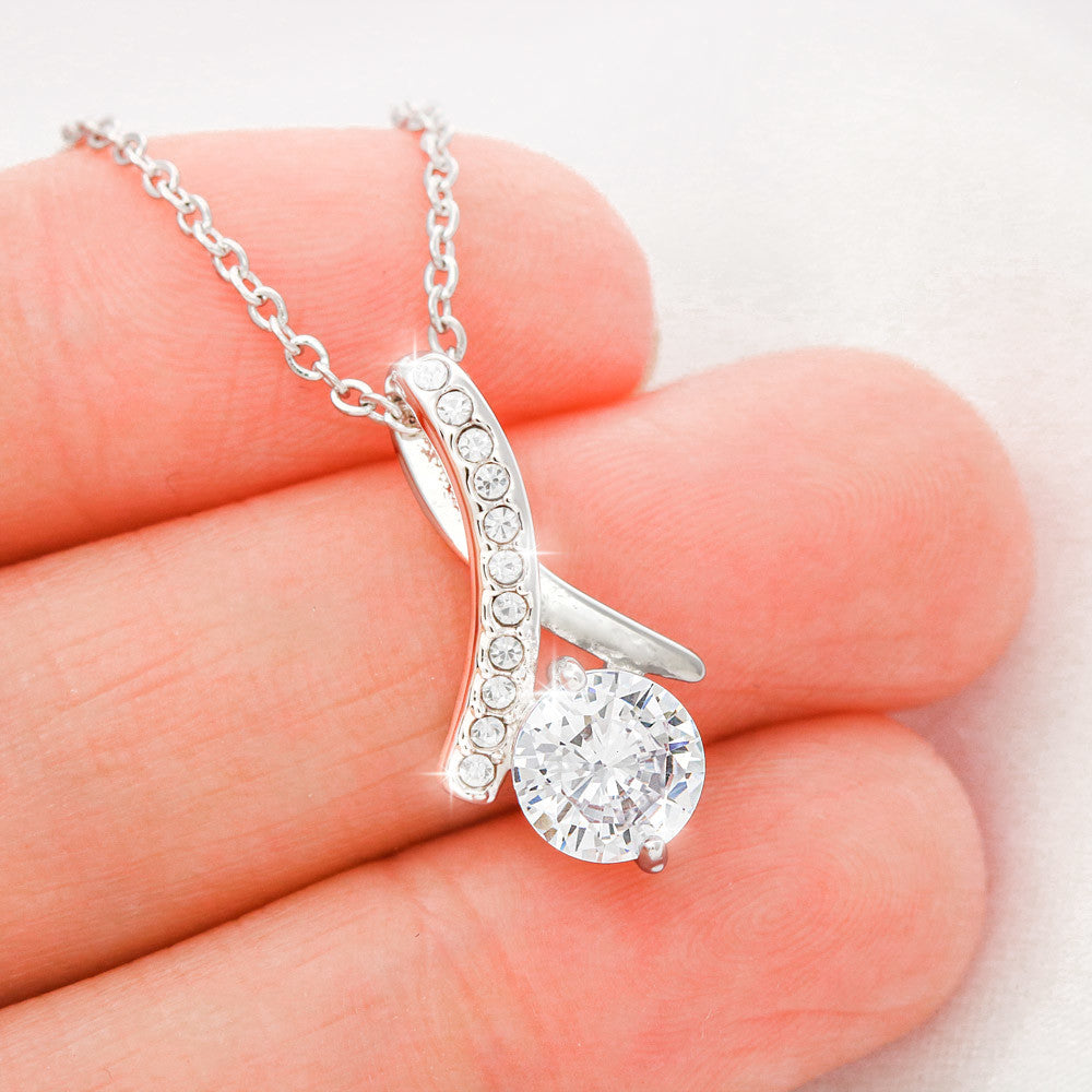 Alluring Beauty Personalized Necklace – A Gift She’ll Cherish Forever, with Custom Message Card