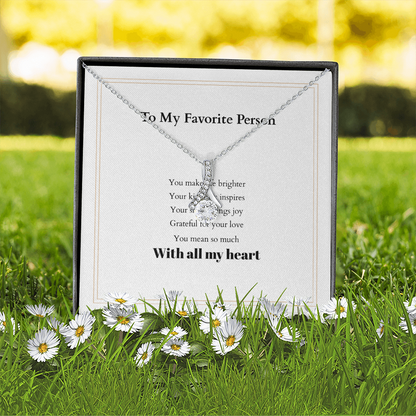 Alluring Beauty Personalized Necklace – A Gift She’ll Cherish Forever, with Custom Message Card