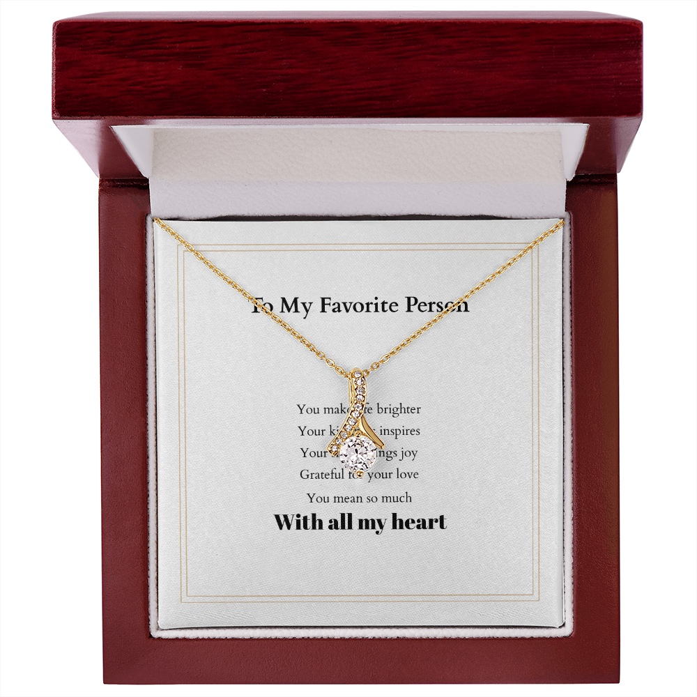 Alluring Beauty Personalized Necklace – A Gift She’ll Cherish Forever, with Custom Message Card