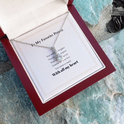 Alluring Beauty Personalized Necklace – A Gift She’ll Cherish Forever, with Custom Message Card